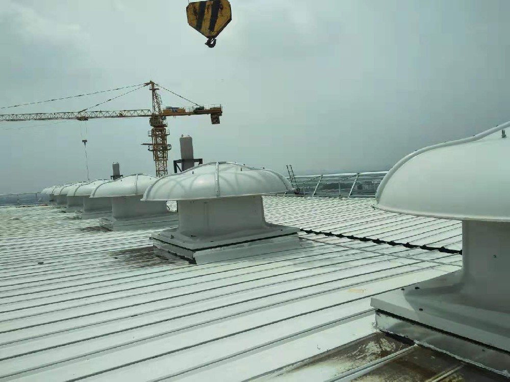 16號(hào)玻璃鋼風(fēng)機(jī)安裝完成